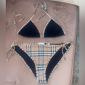 Burberry check print bikini